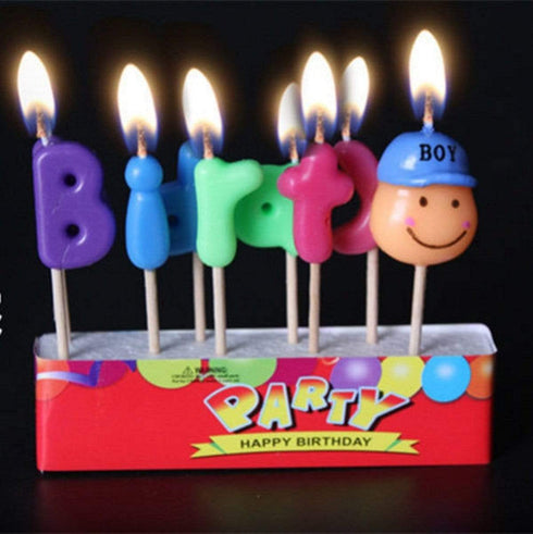 AussieSuperStore Party Essentials Colored Candles Birthday Party Decoration Colored Candles Birthday Party Decoration | Cake Unique Candles CBBIRTHBOYCANDLE